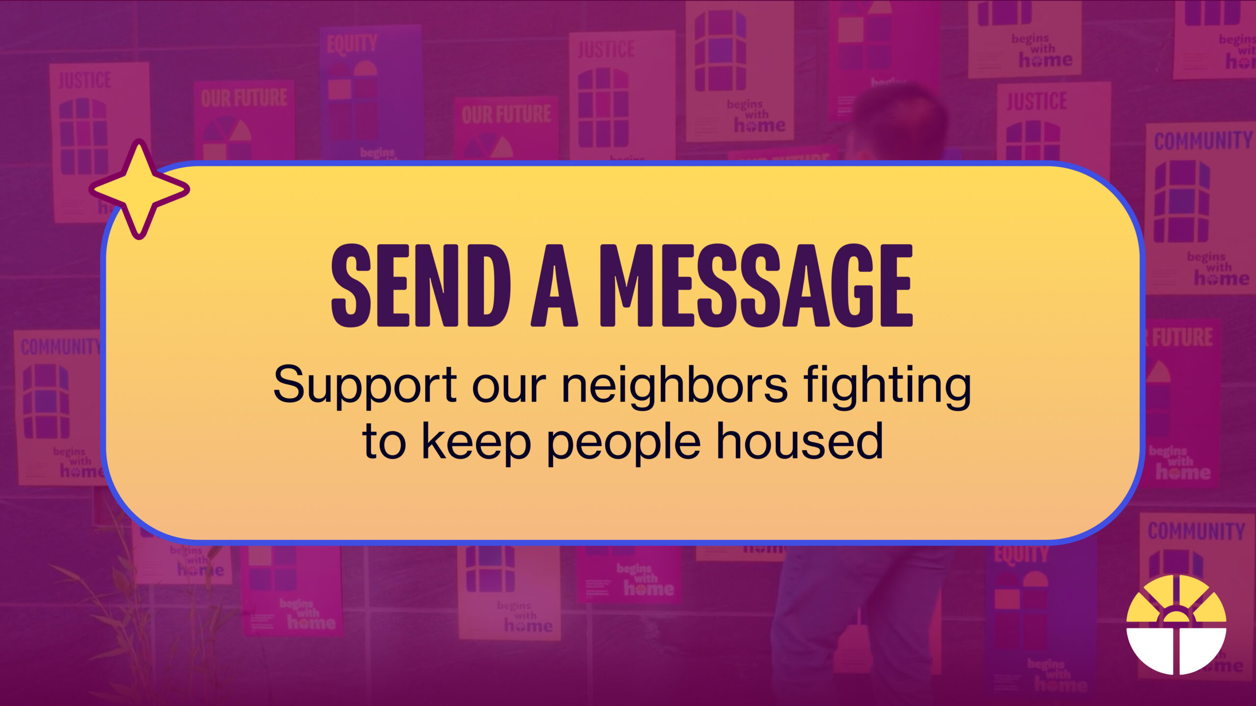 Envía un mensaje: Apoya a nuestros vecinos que luchan por mantener la vivienda